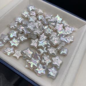 Großhandel 5A-Qualität Barocke Natürliche Süßwasserperlen 12-14mm Fünfzackiger Stern Lose Perlen Weiß Bunt Schmuckherstellung Unbehandelt - Product Image 4