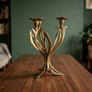 Elegante Portavelas de Hierro Hecho a Mano, Duradero, Decorativo para el Estilo Interior del Hogar - Product Image 1