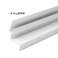 Usine nouvellement conçu mur étirement des profils de plafond noir blanc intégré DC24V Led piste lumière barre profilés en aluminium