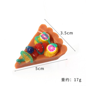 Modèle miniature réaliste de pizza, jouet, porte-clés pizza italienne réaliste, jouet pour jeu d'imitation - Product Image 5