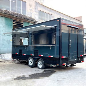 Oriental Shimao 14.11ft Square Fiberglass Mobile Kitchen Street Catering Vehicle Fully Equipped Commercial Food Candy Chips - Product Image 1
