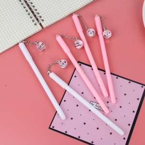 Stylo Gel pendentif fée rose frais et simple stylo à eau créatif avec papeterie étudiante en plastique de largeur d'écriture de 0.5mm - Product Image 3