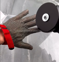 Gant en maille métallique en acier inoxydable résistant aux coupures, gant de sécurité pour la transformation alimentaire et le travail de boucher