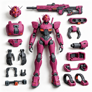 Kit de Modelo de Montaje de Robot <span class=keywords><strong>Gundam</strong></span> Mecha Impreso en 3D Personalizado, Figura de Acción DIY, Piezas de Repuesto de Color Personalizado, Servicio Personalizado - Product Image 1
