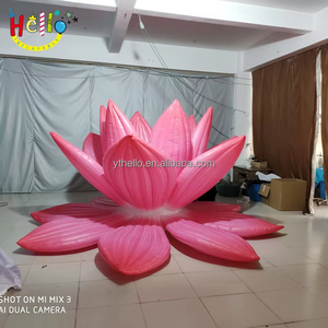 Fleur de Lotus géante extérieure LED à <span class=keywords><strong>changement</strong></span> de couleur rose nénuphar gonflable pour <span class=keywords><strong>d</strong></span>écoration de scène <span class=keywords><strong>d</strong></span>'événement - Product Image 2