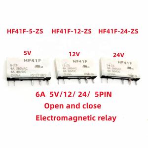 รีเลย์แม่เหล็กไฟฟ้า HF41F 5 12 24-ZS 5 ขา 6A 5V 250VAC 12VDC 24VDC รุ่น HF41F 5-ZS HF41F 12-ZS HF41F 24-ZS - Product Image 2