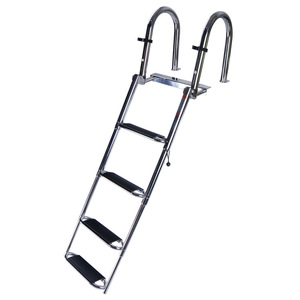 Stainless Steel <b>Pool</b> <b>Ladder</b> 5 Treads 304 Grade Metal Corrosion Resistant Swimming <b>Pool</b> Accessory - Product Image 1