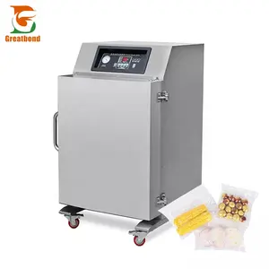 DZ-610/650 Automatic Single Chamber Induction Small Vertical Cabinet Type Food Corn Plastic Bag Sealing Vacuum Packaging Machine