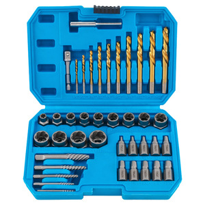 Extractor de tornillos Xi Meng, juego de 40 piezas de acero Cr-Mo métrico de 3/8 pulgadas para extraer tornillos y pernos dañados - Product Image 2