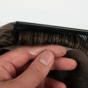 Thin Skin 0.06mm Natural Hair <b>Men</b> Toupee Human Hair <b>Men</b> <b>Wig</b> Replacement Systems Hair Piece Protesis Capilar Hombre Male <b>Wig</b> - Product Image 3