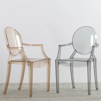 Chaises fantômes transparentes en acrylique rose modernes en gros pour les fêtes d'enfants