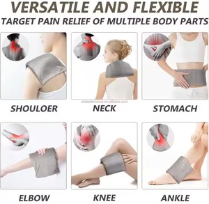 Grand coussin chauffant au micro-ondes <span class=keywords><strong>oreiller</strong></span> pour dos cou épaule ventre jambe humide enveloppement de chaleur avec soutien de thérapie par le froid - Product Image 5