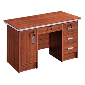 Cheap office work table with shelves small office table