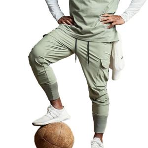 Custom Logo Wholesale <b>Gym</b> Fitness Wear <b>Men</b> Cargo Joggers <b>Trousers</b> With Side Pockets <b>Men's</b> Jogger Pants - Product Image 5