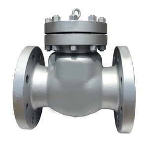 <b>Swing</b> Check 4" Class 150 RF WCB Body PTFE Trim 8 Type Bolted <b>Cover</b> Flange End ASM B16.5 Face Dimension ASME 16.10 Manual - Product Image 3