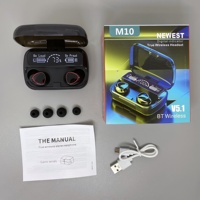 Audífonos Inalámbricos Deportivos M10 Stereo con Bluetooth 5.1, Mini Control Táctil y Bajos Superiores a los M28 y M32, Dropshipping 2026