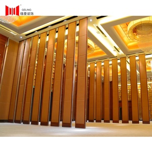 Commercial Wooden <strong>Mdf</strong> Hotel Aluminum Frame Acoustic Foldable Movable Operable Office <strong>Partition</strong> <strong>Walls</strong> for Restaurant - Product Image 3