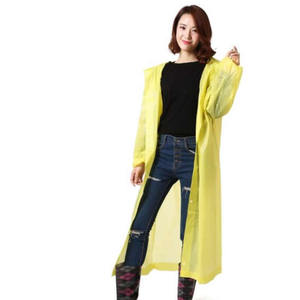 Disposable PE <b>Raincoat</b> Adult <b>Long</b> Length Waterproof Travel Outdoor Use Single Person Rainwear - Product Image 2