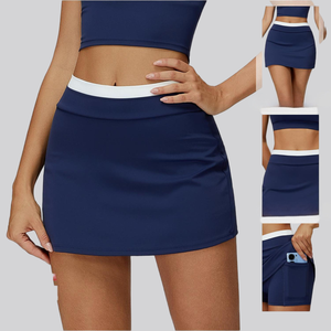 2026 Hete, schokbestendige, hoge taille dames winterkleding op maat gemaakte rokken met contrasterende kleuren, workout casual rok - Product Image 5
