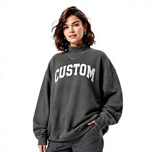 ผู้ผลิตขายส่ง OEM รับออกแบบเสื้อสเวตเชิ้ตคอเต่าสำหรับผู้หญิง ไซส์ใหญ่ ใส่สบายและอบอุ่น เหมาะสำหรับฤดูหนาว - Product Image 1