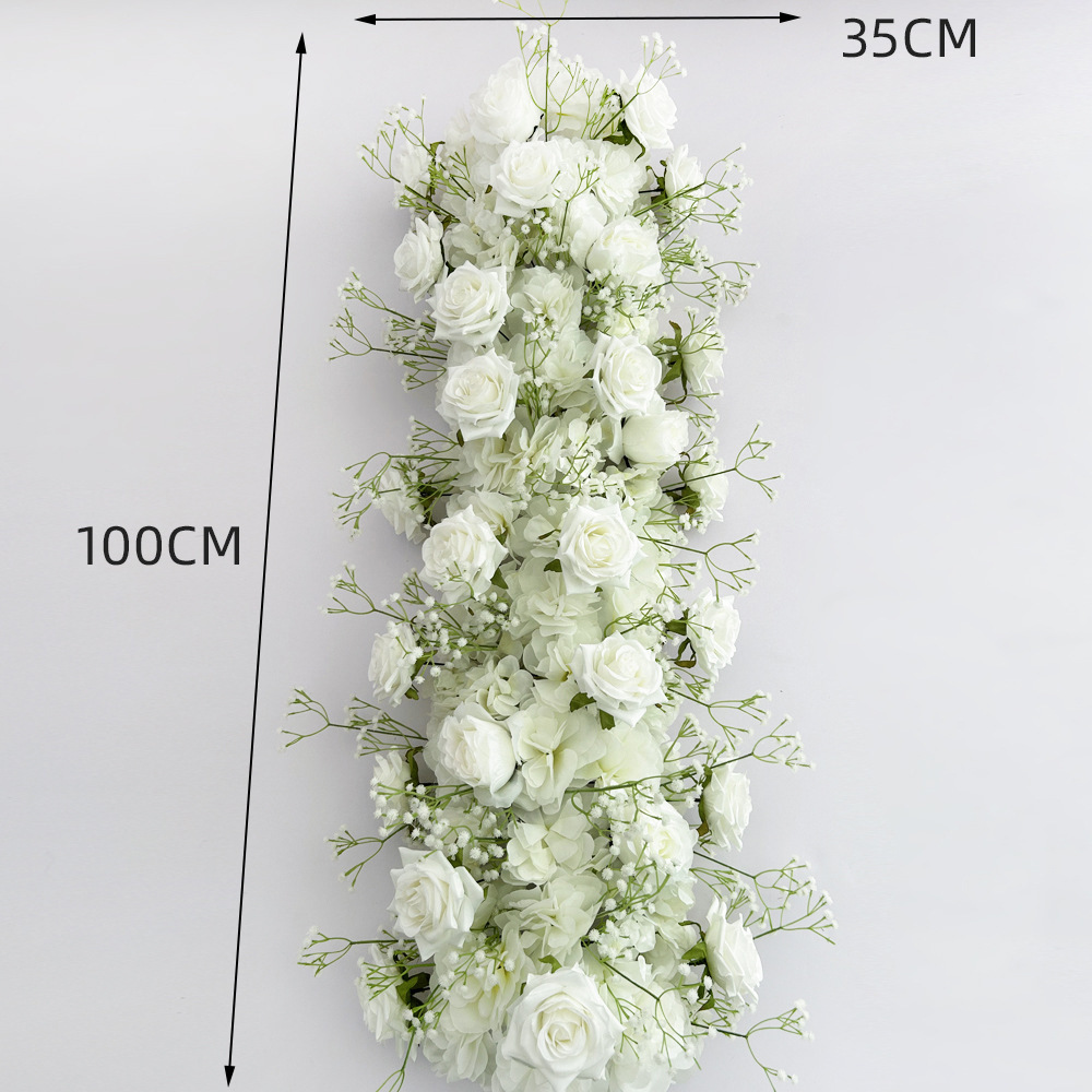White Roses and Baby's Breath
