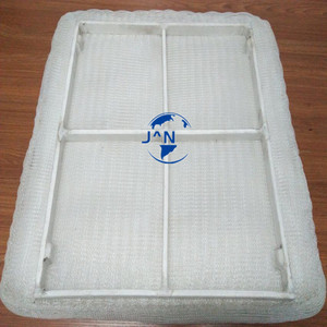Hình chữ nhật demister pad cho không khí hơi nước axit yếu sương mù PTFE Nệm lưới dệt Kỹ thuật cắt hàn chế biến - Product Image 3