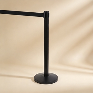 Cheap Crowd Control <strong>barrier</strong> Commercial Grade Round Base <strong>Barrier</strong> With Reinforced 63mm Stainless Steel Pole And 2m Retractable Belt - Product Image 1