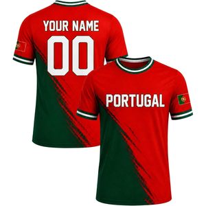 Portugal National <b>Soccer</b> Jersey Custom Name Number Unisex Adult Fan Jersey Heat Transfer Printing 140gsm - Product Image 1