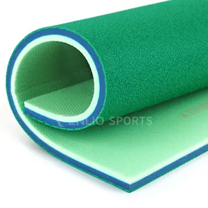 Enlio PVC material sports floor indoor tennis/ badminton/ table tennis/pickleball/basketball court floor mat