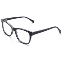 Elan Optical RD26078 – Monture de lunettes classique rectangulaire de qualité supérieure, monture complète en acétate pour femme, écologique