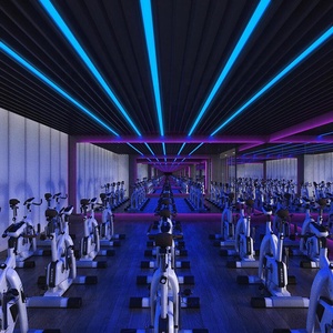 Fabrika yeni tasarlanmış siyah beyaz alüminyum iç asılı yemek masası ofis Linkable lineer ışık kolye ışık - Product Image 1