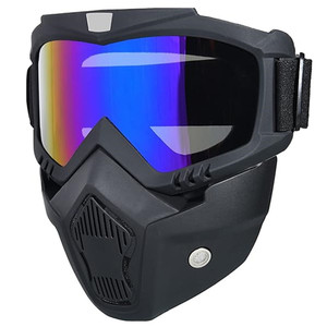 Windproof Đi Xe Đạp Mặt Nạ Cưỡi ATV Motocross Kính Bảo Vệ Có Thể Tháo Rời Xe Máy Đầy Đủ Mặt Mũ Bảo Hiểm Kính - Product Image 2