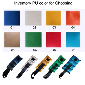 Tùy chỉnh PU da cổ tay mắt cá chân Trọng lượng Chạy Bộ Thể dục dụng cụ Yoga Pilates sức mạnh đào tạo có thể điều chỉnh dây đeo chân cánh tay <span class=keywords><strong>Cuff</strong></span> trọng lượng - Product Image 5