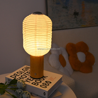 Art créatif, décoration, objets décoratifs, figurines, lanterne à papier de riz japonais, lampe de table à LED avec charge sans fil
