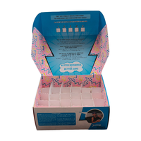 Emballage de boîte d'expédition postale de cadeau en carton rose noir de luxe Boîtes postales ondulées en carton avec logo imprimé personnalisé