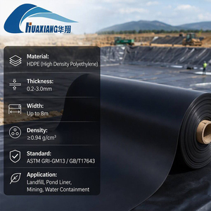 ผู้ผลิตจีน แผ่นกันซึม HDPE สีดำ GM13 GRI ASTM แบบเรียบ สำหรับอ่างเก็บน้ำ <span class=keywords><strong>บ่อ</strong></span><span class=keywords><strong>ปลา</strong></span> ออสเตรเลีย - Product Image 4