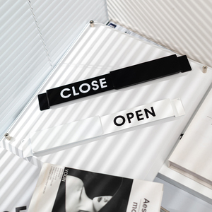 Panneau de notification d'entreprise d'ouverture/de fermeture de magasin mobile en alliage d'aluminium, entrée de magasin, ouvert pour les affaires, fermé pour le repos - Product Image 2