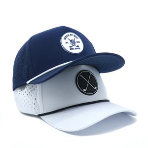 Casquette de golf professionnelle personnalisée de haute qualité, 5 panneaux, imperméable, polyester/coton, toutes saisons, motif lettres sportif, directement de l'usine - Product Image 3