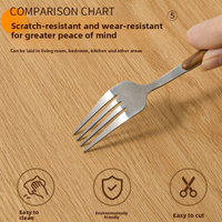 Suelo Vinílico Autoadhesivo Moderno Impermeable de 1.6mm con Diseño de Madera, Rollo Grueso para Bricolaje, para Cocina, Dormitorio, Comedor, Oficina, Uso Interior
