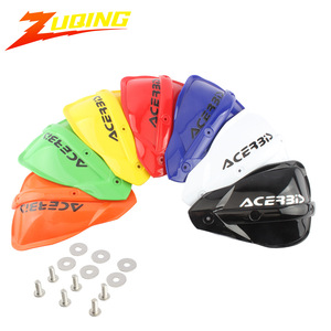 Protège-mains de moto Acerbis orange, plaques de protection tout-terrain agrandies HB118 - Product Image 2