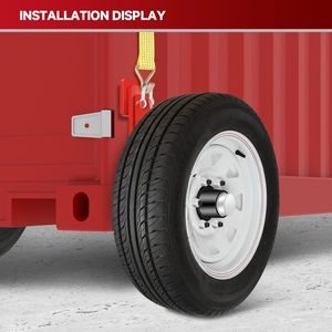 Kit de Ruedas y Ejes para Contenedores de Envío, 2 Unidades, Recién Mejorado, 6 Birlos, Kit de Ejes Atornillables para Transporte de Contenedores - Product Image 4