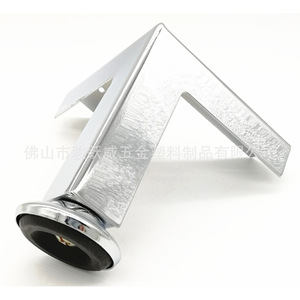 Pied de meuble en acier inoxydable, hauteur 100mm, largeur 29mm, robuste, pour canapé, armoire, table basse, meuble TV - Product Image 3