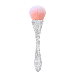 Pinceau à ongles en céramique incrusté de diamants, poils doux Kolinsky, pinceau à poudre en nylon pour la beauté et la manucure - Product Image 1