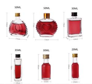 Botella de Vidrio Transparente Vacía de 50 ml para Licor, Alcohol y Vino, con Tapa de Rosca, para Personalizar con Serigrafía o Grabado, para Tequila y <span class=keywords><strong>Brandy</strong></span> - Product Image 4
