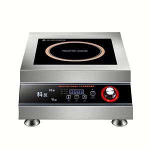 Table <span class=keywords><strong>de</strong></span> cuisson à <span class=keywords><strong>induction</strong></span> électrique professionnelle 5000W, super puissante, <span class=keywords><strong>pour</strong></span> hôtel et restaurant, à brûleur unique, avec panneau en verre étanche et fonctionnement automatique - Product Image 5