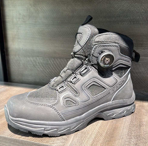 Chaussures de sécurité sportives DF ESDY noires, grises et vertes, semelles de randonnée, bottes personnalisables avec logo, couleur unie, montantes, pour hommes, pour l'extérieur - Product Image 1