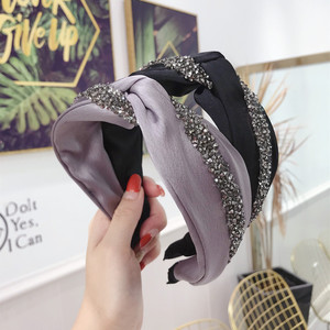 Fashion High QualityFancy Hairband Custom <strong>Plastic</strong> Pnk Diamond Cross <strong>Headband</strong> for Girls - Product Image 5