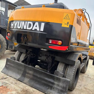 Excavatrice sur pneus Hyundai 150 d'occasion, modèle 2022, haute qualité, Corée, 15 tonnes, godet de 0,71 m, moteur, boîte de vitesses, pompe - Product Image 1