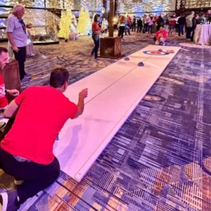 Piste de curling gonflable Songfa, patinoire mobile intérieure/extérieure, tapis de sol sportif, durable et écologique pour les événements et l'entraînement - Product Image 2