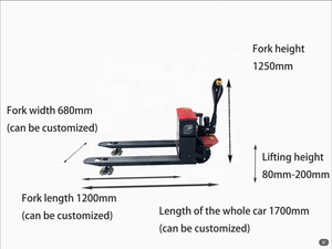 Carretillas elevadoras hidráulicas eléctricas todoterreno hidráulicas de rueda de goma sólida de 3 toneladas para uso en taller - Product Image 6
